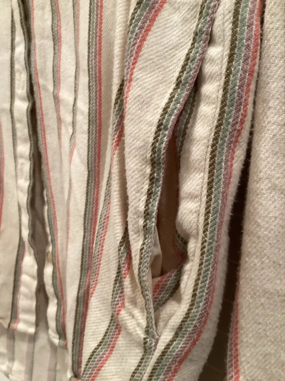 Madewell “Sunday Flannel “ oversized button up cozy Shirt has pockets - Picture 4 of 9